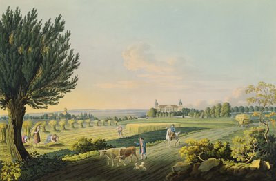 Ansicht von Hundisburg, graviert von Carl August Richter (1770-1848) von W. after Behrendsen